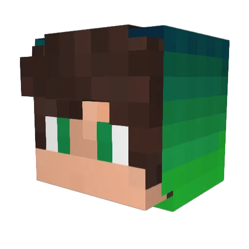 RykeVisser Minecraft avatar head, 3D render
