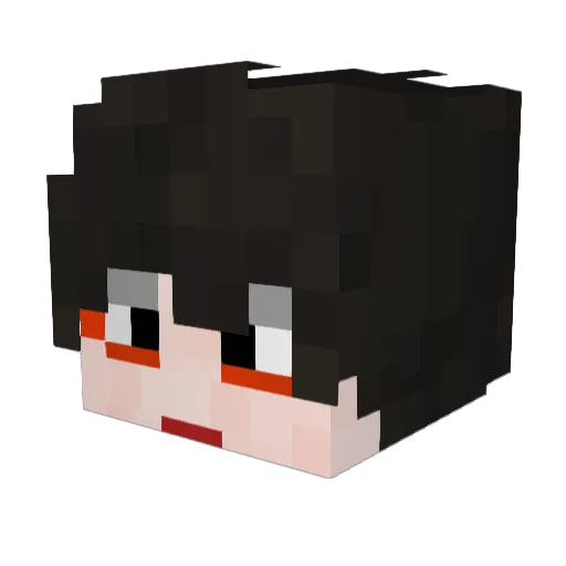 Ryker_ Minecraft avatar head, 3D render