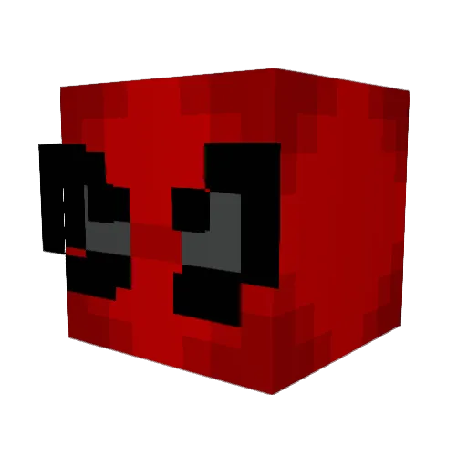 Rykerii Minecraft avatar head, 3D render