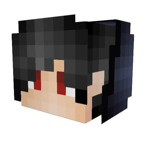 Rykoid Minecraft avatar head, 3D render