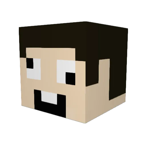 Rylan1022 Minecraft avatar head, 3D render