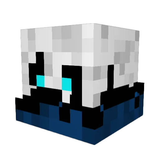 RylandBlockHead Minecraft avatar head, 3D render