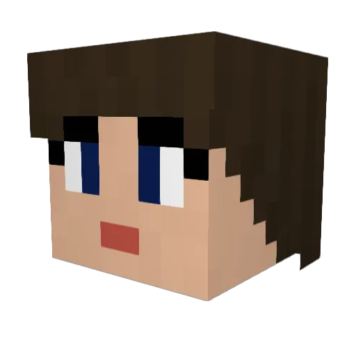 RyleeStatler Minecraft avatar head, 3D render