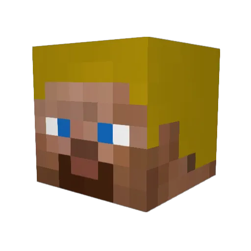 RylesRinnilator Minecraft avatar head, 3D render