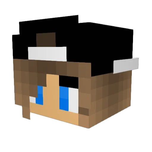RyleyFalcon Minecraft avatar head, 3D render