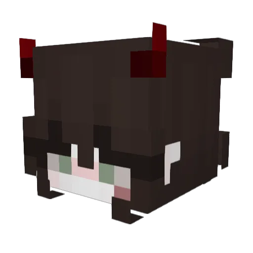 RyliesPet Minecraft avatar head, 3D render