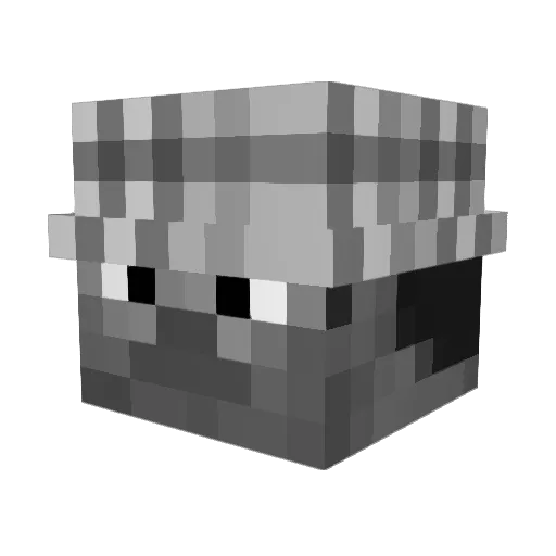 Rylven Minecraft avatar head, 3D render