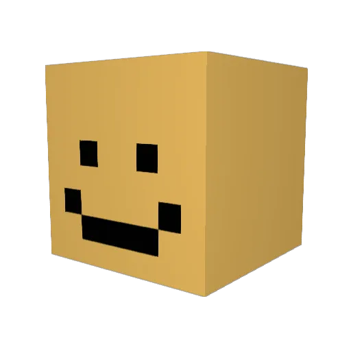 Rymaren Minecraft avatar head, 3D render
