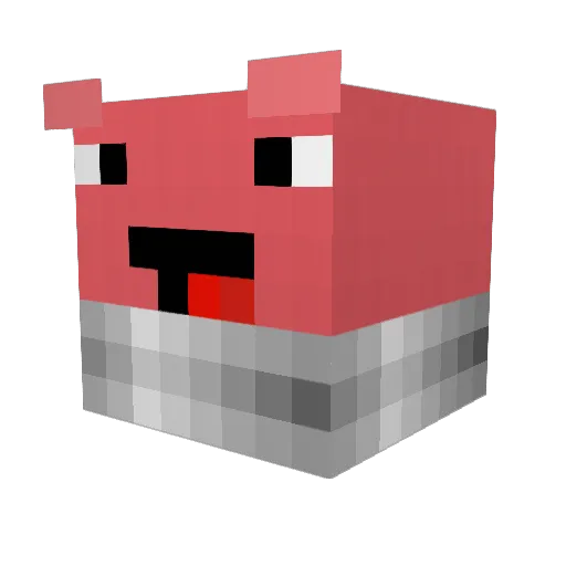 Rymaz Minecraft avatar head, 3D render
