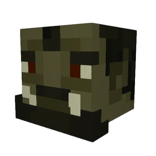 Rymgar Minecraft avatar head, 3D render