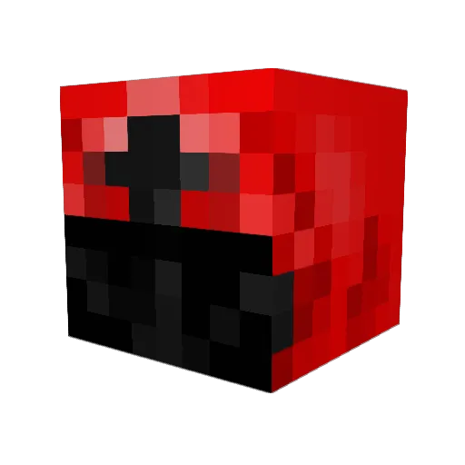 Rymq Minecraft avatar head, 3D render