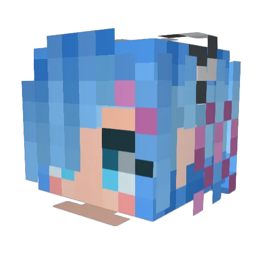 Ryn_Bloodworth Minecraft avatar head, 3D render