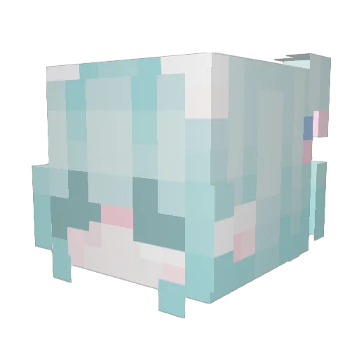 Rynali Minecraft avatar head, 3D render