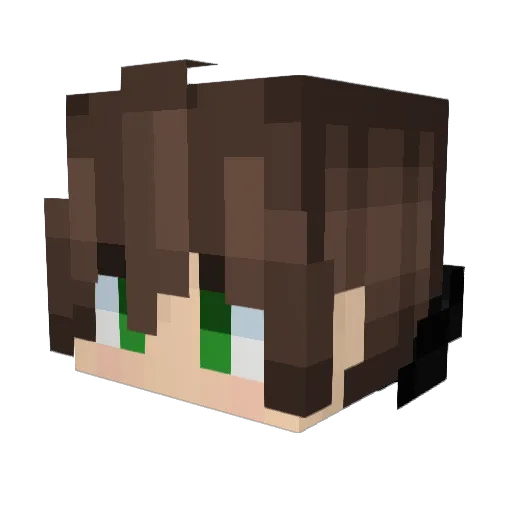 Rynna7 Minecraft avatar head, 3D render