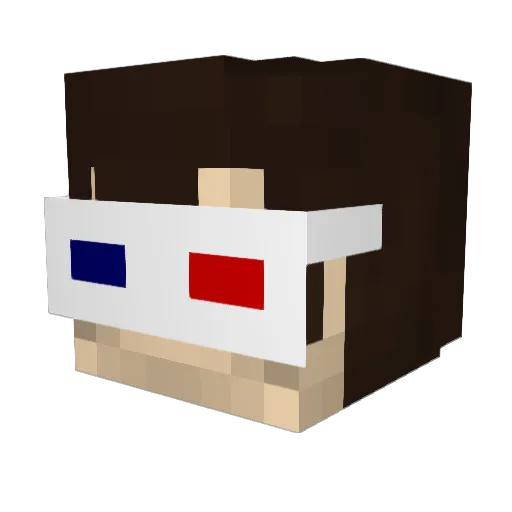 Ryno_the_Dyno Minecraft avatar head, 3D render