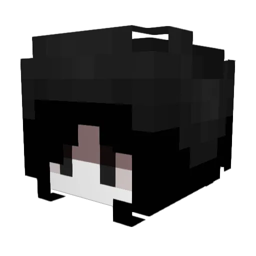 Rynoru Minecraft avatar head, 3D render