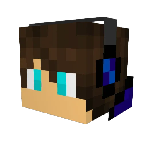 Rynox77 Minecraft avatar head, 3D render