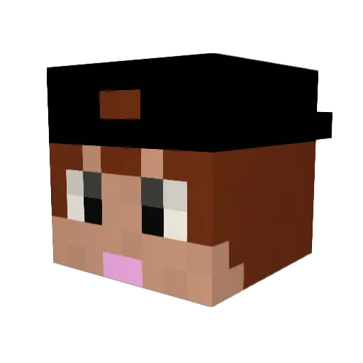 Ryo645 Minecraft avatar head, 3D render