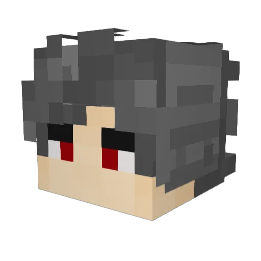 Ryo7917 Minecraft avatar head, 3D render