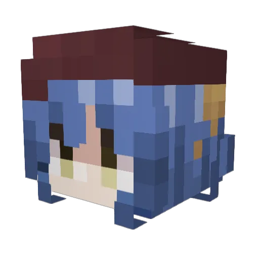 RyoNL Minecraft avatar head, 3D render