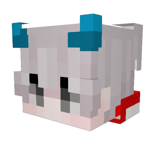 RyoSachi Minecraft avatar head, 3D render