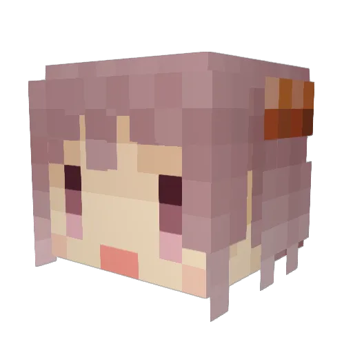 Ryo_051 Minecraft avatar head, 3D render