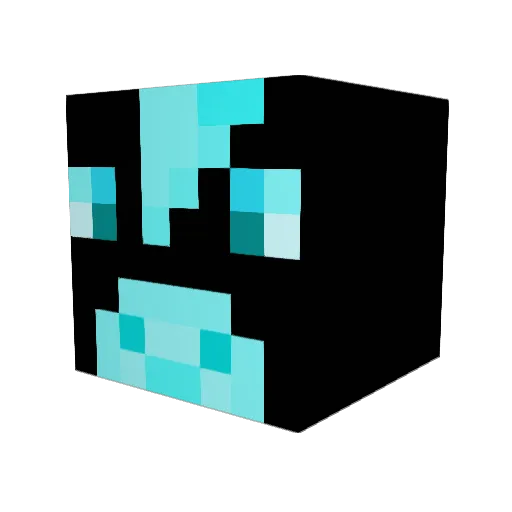 Ryo_lite Minecraft avatar head, 3D render