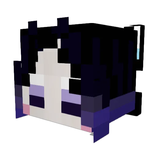 Ryo_mi Minecraft avatar head, 3D render