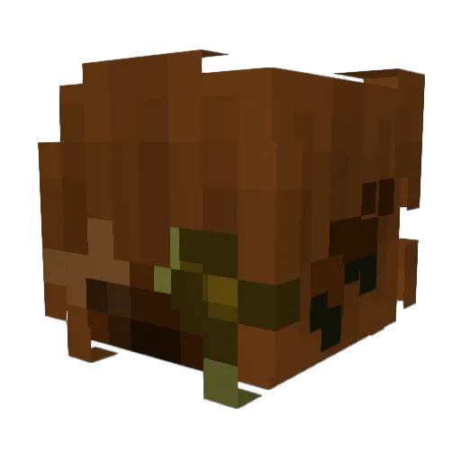 RyokoRozu Minecraft avatar head, 3D render