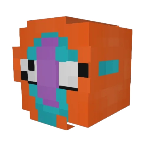 RyokuCXXII Minecraft avatar head, 3D render