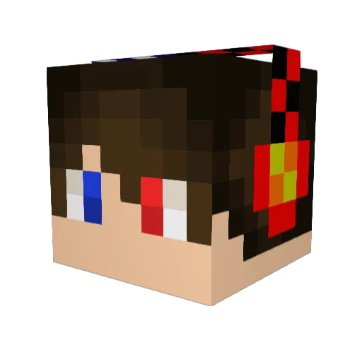 Ryoma1989 Minecraft avatar head, 3D render