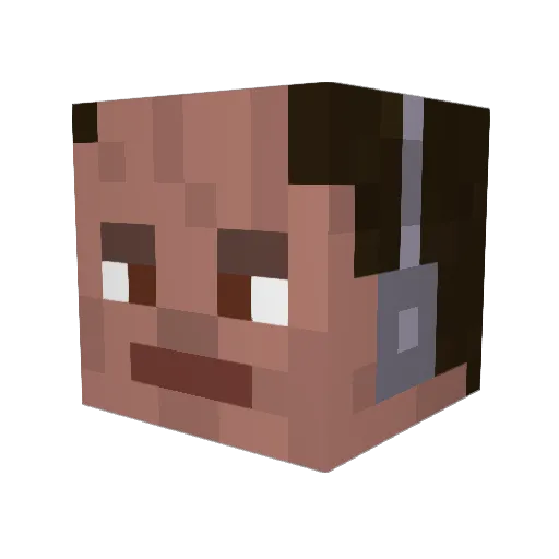 Ryomies Minecraft avatar head, 3D render
