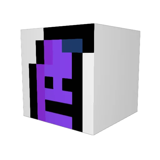 Ryonpy Minecraft avatar head, 3D render