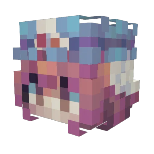 Ryoshi1984 Minecraft avatar head, 3D render