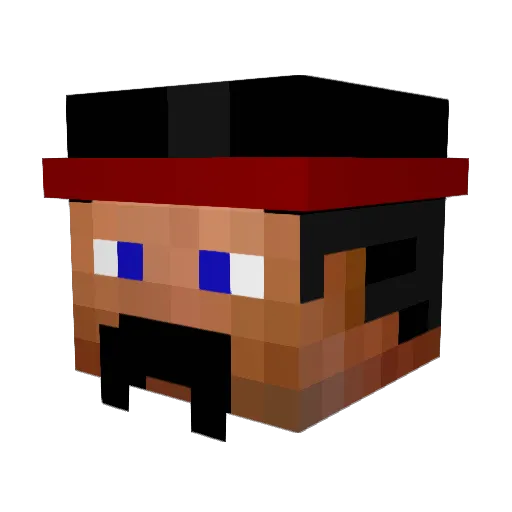RyouKachi Minecraft avatar head, 3D render