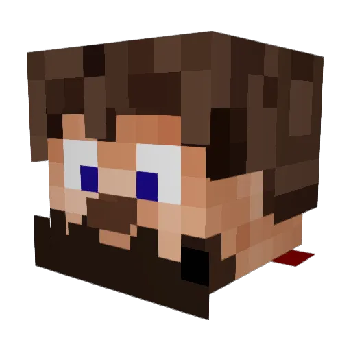 Ryouko_Gaming Minecraft avatar head, 3D render