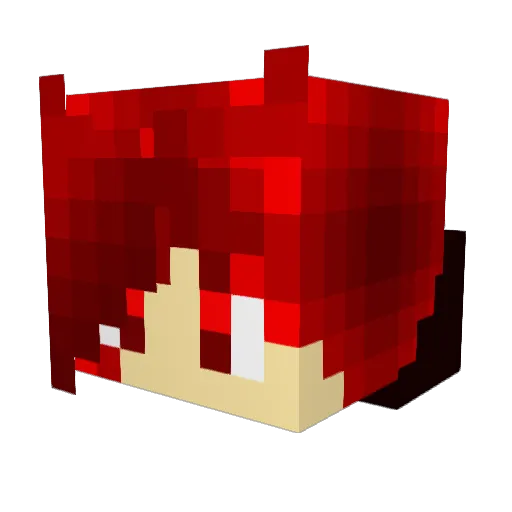Ryoutarou02 Minecraft avatar head, 3D render