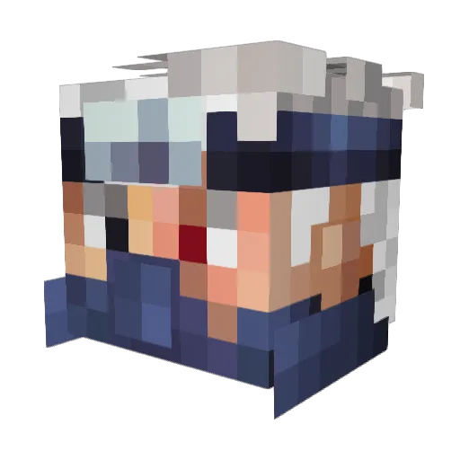 Ryperius Minecraft avatar head, 3D render