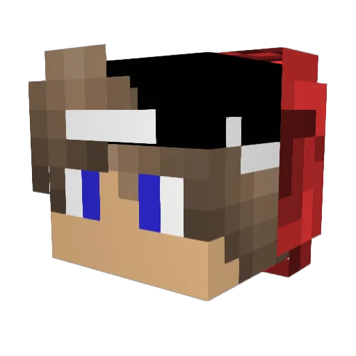 Rypio_o Minecraft avatar head, 3D render