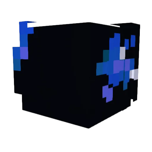 Rys_0 Minecraft avatar head, 3D render