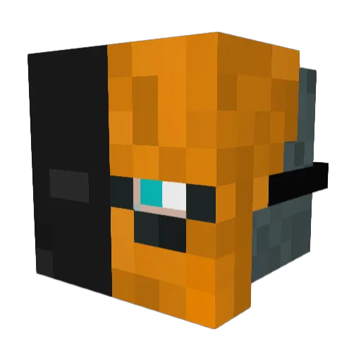 Rysetta Minecraft avatar head, 3D render