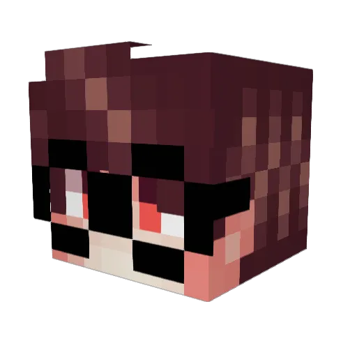 Rysmarts Minecraft avatar head, 3D render