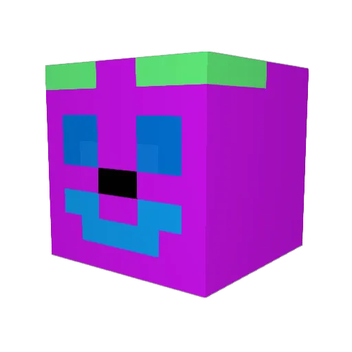 Rysner Minecraft avatar head, 3D render