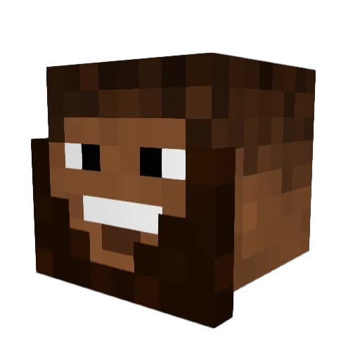 Ryspy100 Minecraft avatar head, 3D render
