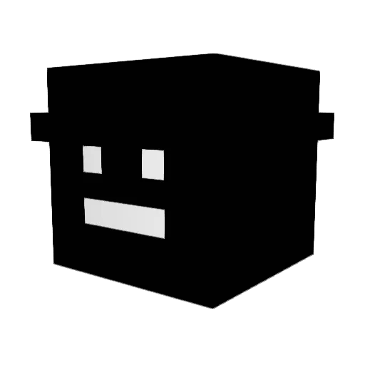 Rysq Minecraft avatar head, 3D render