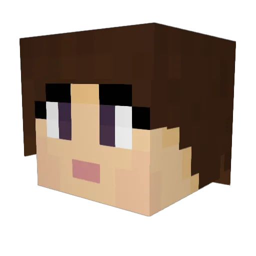 Rystical_ Minecraft avatar head, 3D render