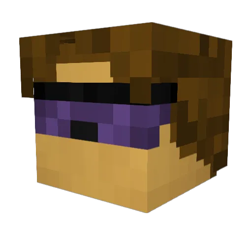 Rythm_20 Minecraft avatar head, 3D render