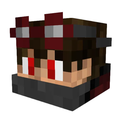 RythmicGaming Minecraft avatar head, 3D render