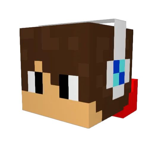Rytloc Minecraft avatar head, 3D render