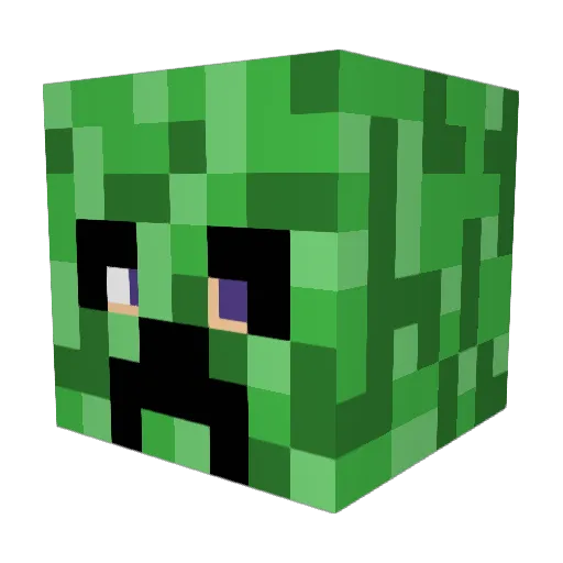 Ryu6 Minecraft avatar head, 3D render